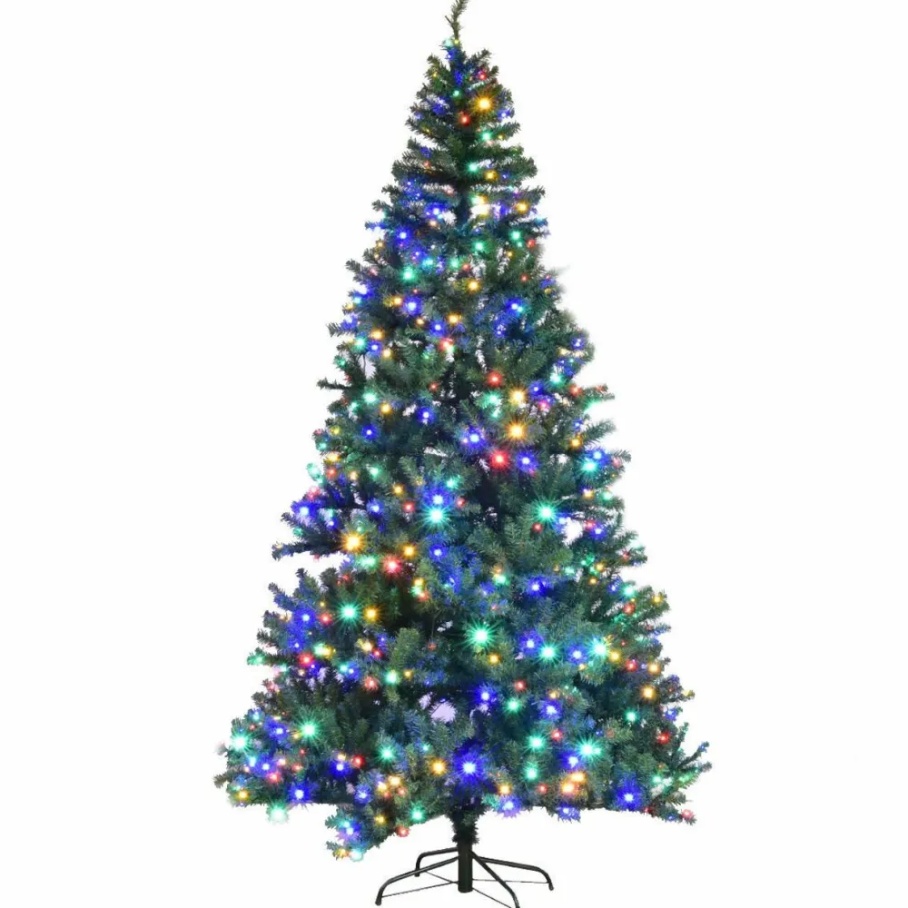 Pre-Lit Christmas Trees*The Holiday Aisle Green Pine Artificial Christmas Tree With 150 Clear Lights