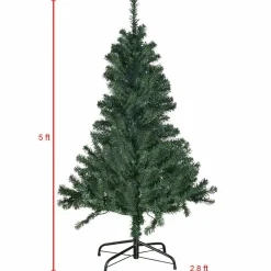 Pre-Lit Christmas Trees*The Holiday Aisle Green Pine Artificial Christmas Tree With 150 Clear Lights