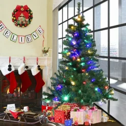 Pre-Lit Christmas Trees*The Holiday Aisle Green Pine Artificial Christmas Tree With 150 Clear Lights