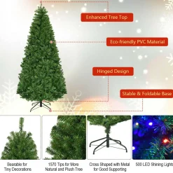 Pre-Lit Christmas Trees*The Holiday Aisle Green Pine Artificial Christmas Tree