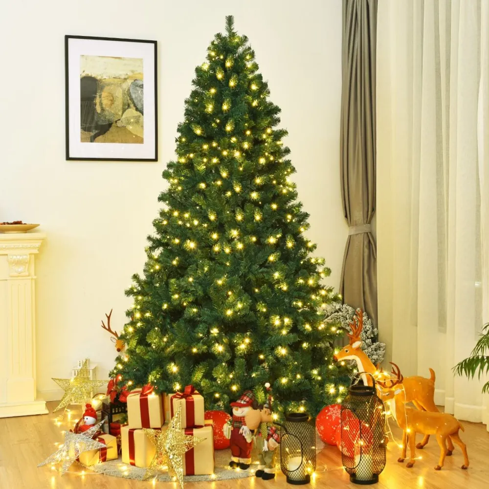 Pre-Lit Christmas Trees*The Holiday Aisle Green Pine Artificial Christmas Tree With 430 Warm White Lights