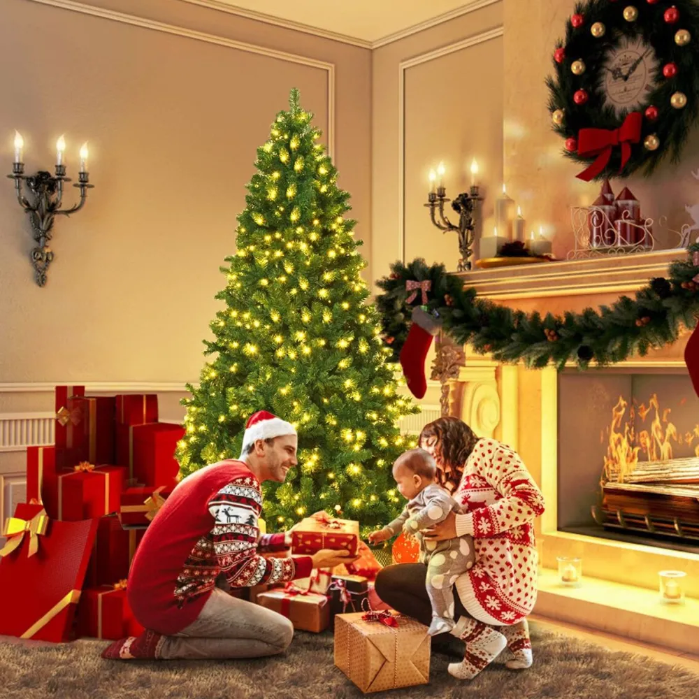 Pre-Lit Christmas Trees*The Holiday Aisle Green Pine Artificial Christmas Tree With 430 Warm White Lights