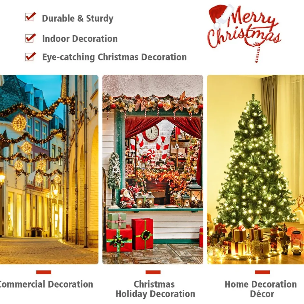 Pre-Lit Christmas Trees*The Holiday Aisle Green Pine Artificial Christmas Tree With 430 Warm White Lights