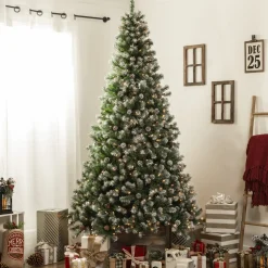 Pre-Lit Christmas Trees*The Holiday Aisle Green Pine Artificial Christmas Tree With 250 Clear/White Lights