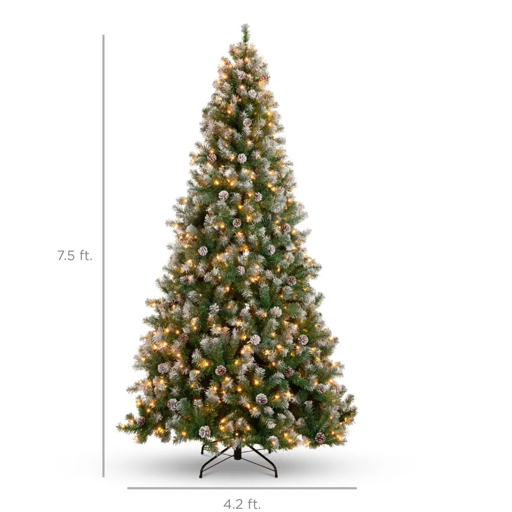 Pre-Lit Christmas Trees*The Holiday Aisle Green Pine Artificial Christmas Tree With 250 Clear/White Lights