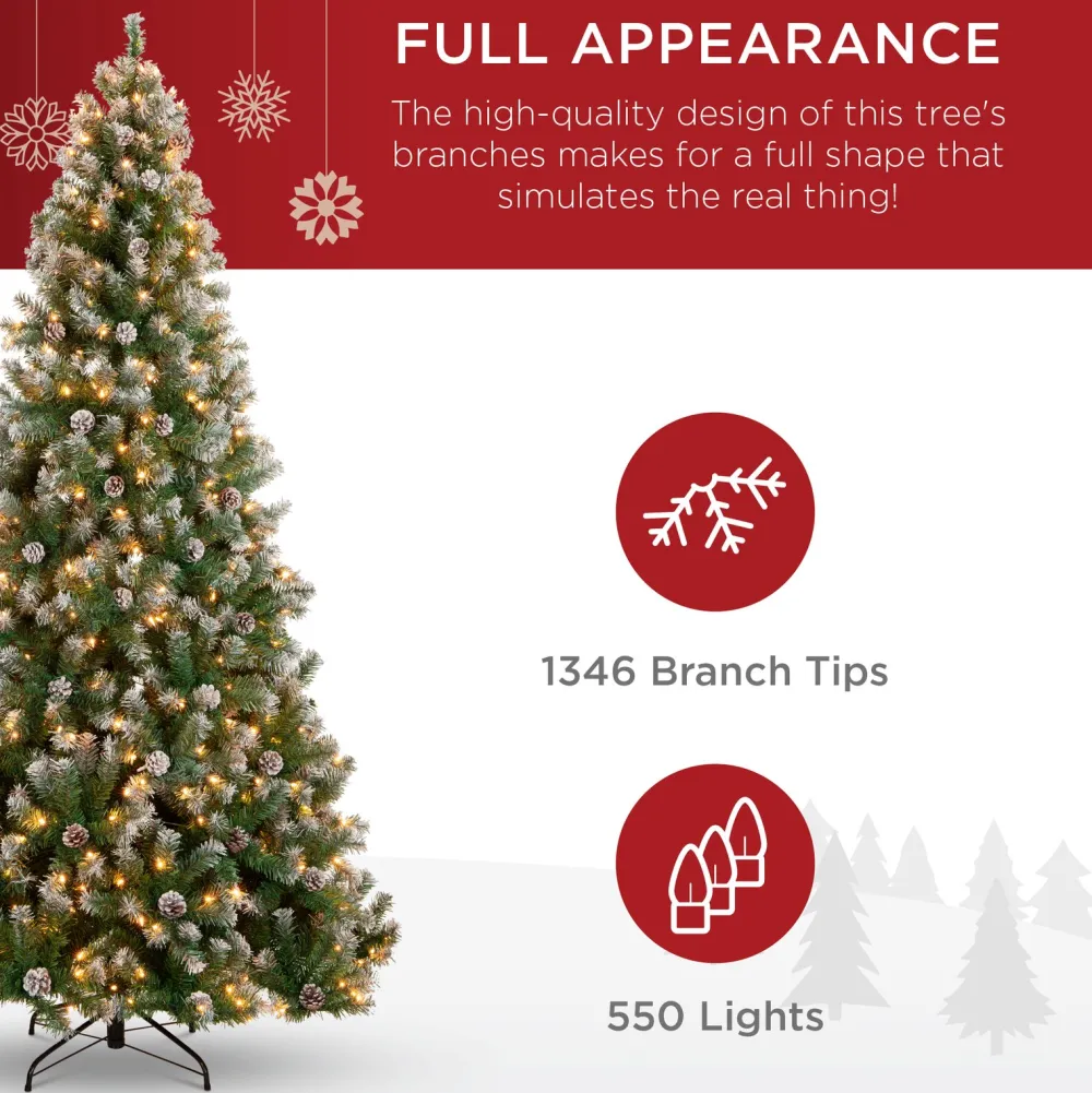 Pre-Lit Christmas Trees*The Holiday Aisle Green Pine Artificial Christmas Tree With 250 Clear/White Lights