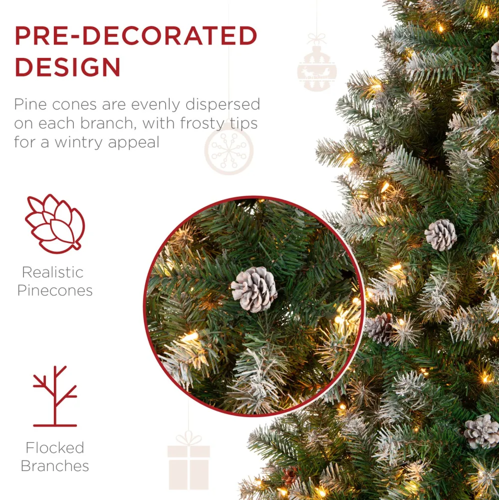 Pre-Lit Christmas Trees*The Holiday Aisle Green Pine Artificial Christmas Tree With 250 Clear/White Lights