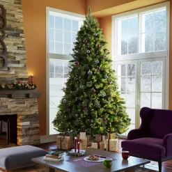Pre-Lit Christmas Trees*The Holiday Aisle Green Pine Cashmere Pine Artificial Christmas Tree