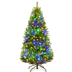 Pre-Lit Christmas Trees*The Holiday Aisle Green Pine Christmas Tree With Led Twinkling Lights