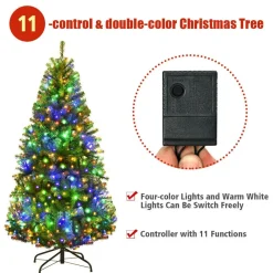 Pre-Lit Christmas Trees*The Holiday Aisle Green Pine Christmas Tree With Led Twinkling Lights