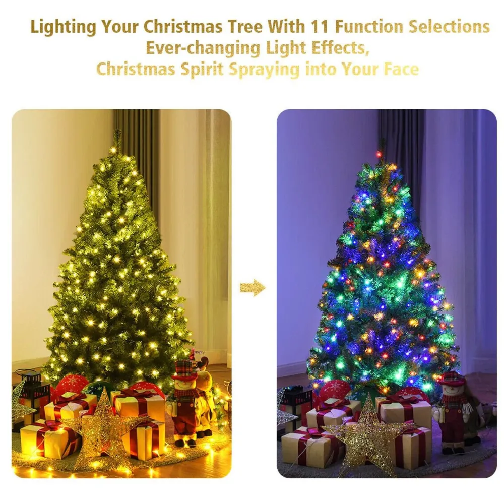 Pre-Lit Christmas Trees*The Holiday Aisle Green Pine Christmas Tree With Led Twinkling Lights