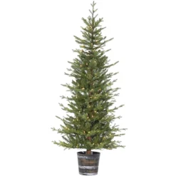 Pre-Lit Christmas Trees*Sand & Stable Green Realistic Artificial Pine Christmas Tree With Lights