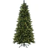 Pre-Lit Christmas Trees*Vickerman Green Realistic Spruce Christmas Tree With Led Lights