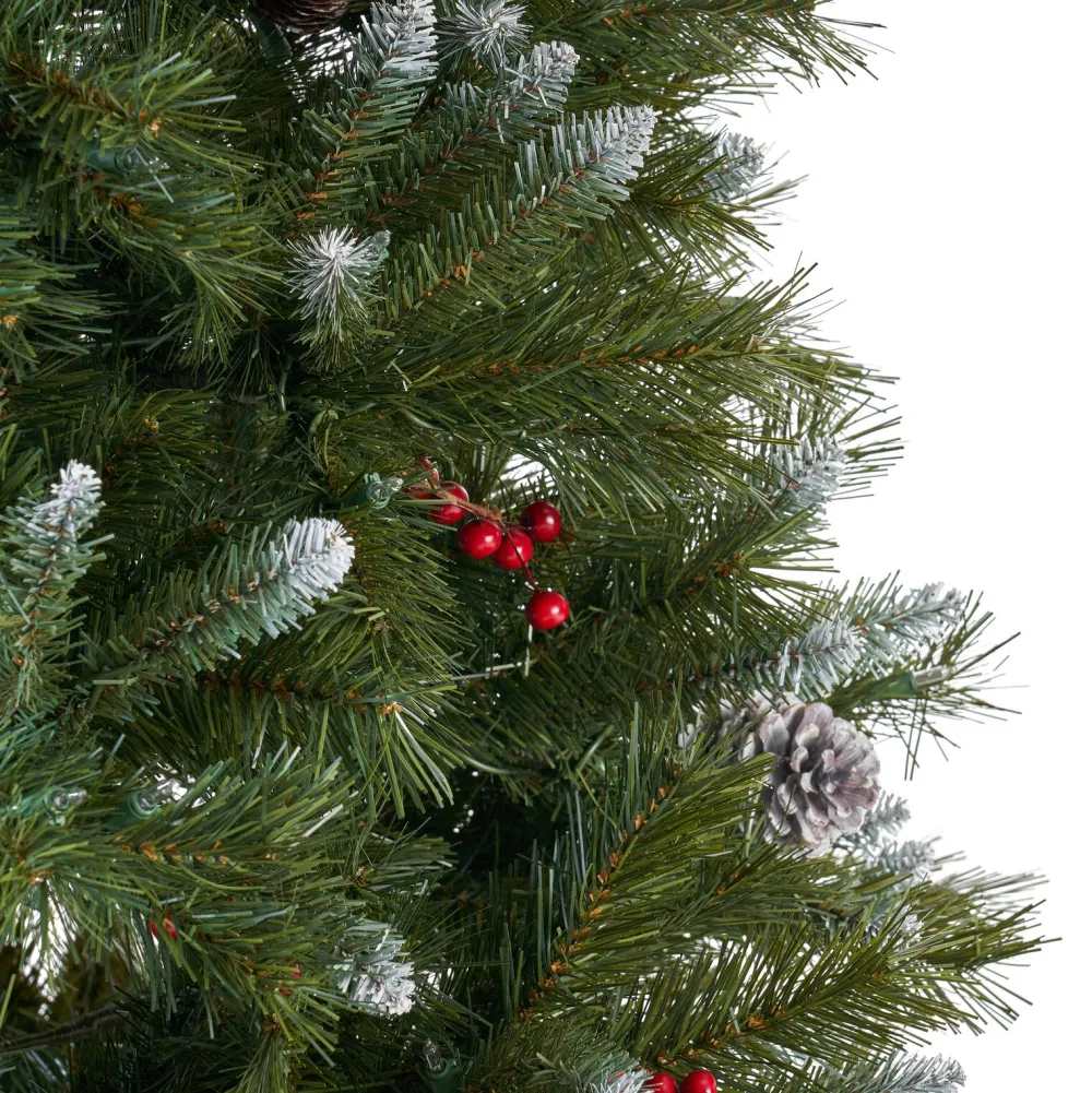Pre-Lit Christmas Trees*The Holiday Aisle Green Spruce Artificial Christmas Tree