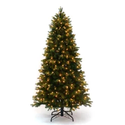 Pre-Lit Christmas Trees*Martha Stewart Green Spruce Artificial Christmas Tree With Clear/White Lights