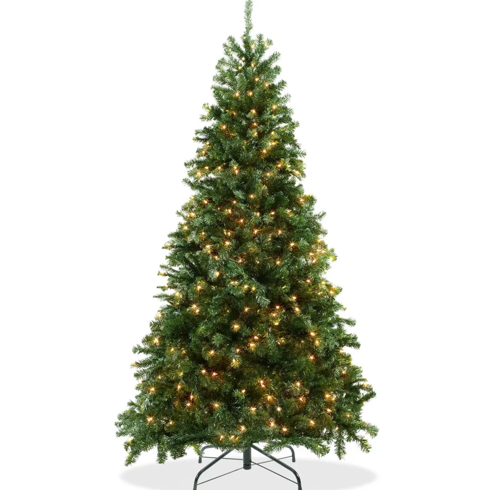 Pre-Lit Christmas Trees*The Holiday Aisle Green Spruce Christmas Tree With Lights