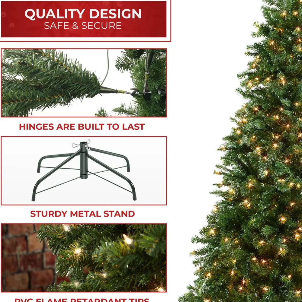 Pre-Lit Christmas Trees*The Holiday Aisle Green Spruce Christmas Tree With Lights