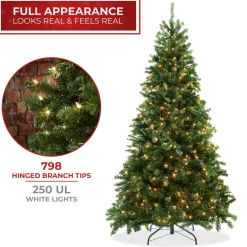 Pre-Lit Christmas Trees*The Holiday Aisle Green Spruce Christmas Tree With Lights