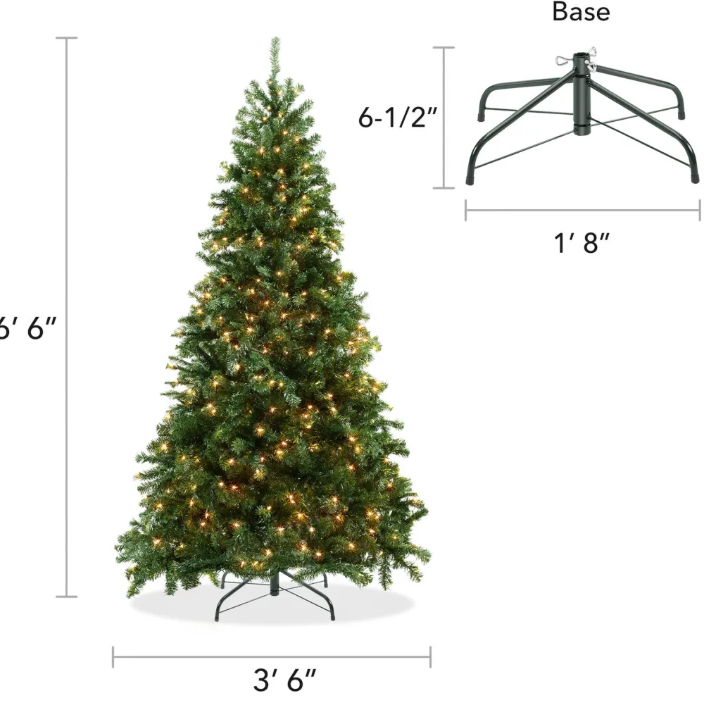 Pre-Lit Christmas Trees*The Holiday Aisle Green Spruce Christmas Tree With Lights