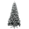 Pre-Lit Christmas Trees*The Holiday Aisle Green Spruce Flocked/Frosted Christmas Tree With Lights
