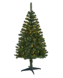 Pre-Lit Christmas Trees*The Holiday Aisle Green Tree Type Fir Cashmere Christmas Tree With 650 Lights Led