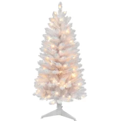 Pre-Lit Christmas Trees*The Holiday Aisle Gurmukh White Pine Christmas Tree With 70 Lights