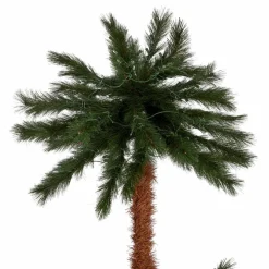 Pre-Lit Christmas Trees*The Holiday Aisle Home Heritage 5' And 3' Prelit Artificial Double Christmas Palm Trees 150 Lights