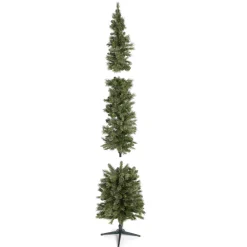 Pre-Lit Christmas Trees*The Holiday Aisle Home Heritage 9 Ft Pencil Pine Prelit Artificial Christmas Tree 500 Clear Lights