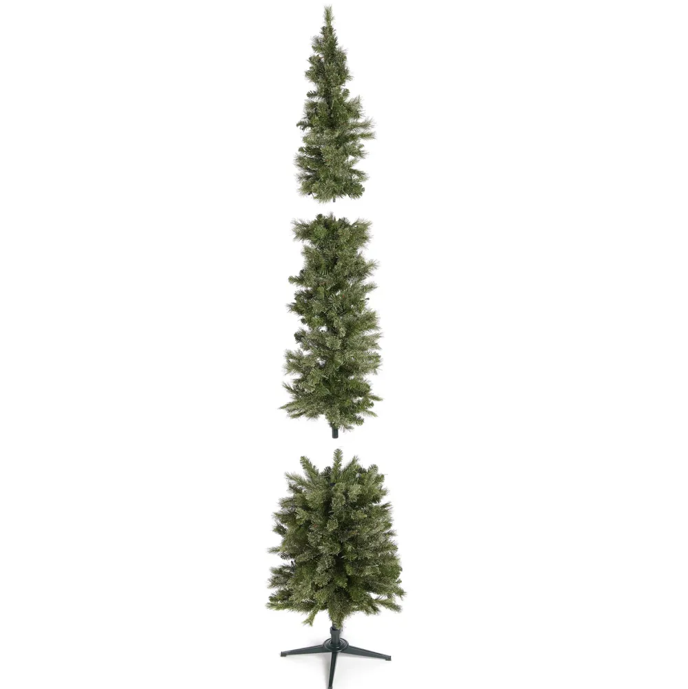 Pre-Lit Christmas Trees*The Holiday Aisle Home Heritage 9 Ft Pencil Pine Prelit Artificial Christmas Tree 500 Clear Lights