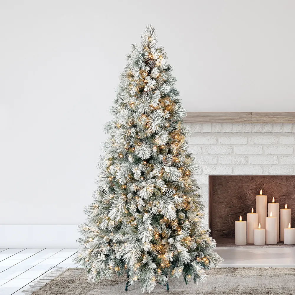 Pre-Lit Christmas Trees*The Holiday Aisle Home Heritage Prelit Artificial Christmas Tree With Pinecones