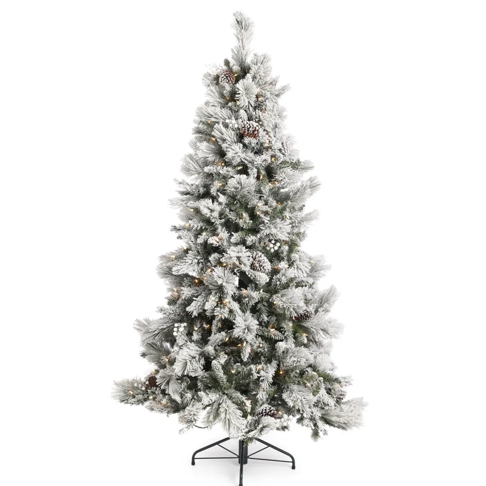 Pre-Lit Christmas Trees*The Holiday Aisle Home Heritage Prelit Artificial Christmas Tree With Pinecones