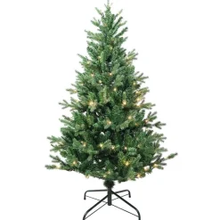 Pre-Lit Christmas Trees*Kurt Adler Jackson Green Pine Artificial Christmas Tree With 160 White Lights