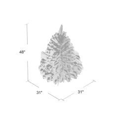 Pre-Lit Christmas Trees*Three Posts Kincaid Spruce 4' Green Christmas Tree With 100 Clear/White Lights