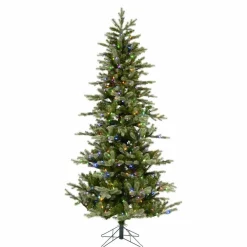 Pre-Lit Christmas Trees*The Holiday Aisle Kippen 7' Green Spruce Artificial Christmas Tree With 500 Lights