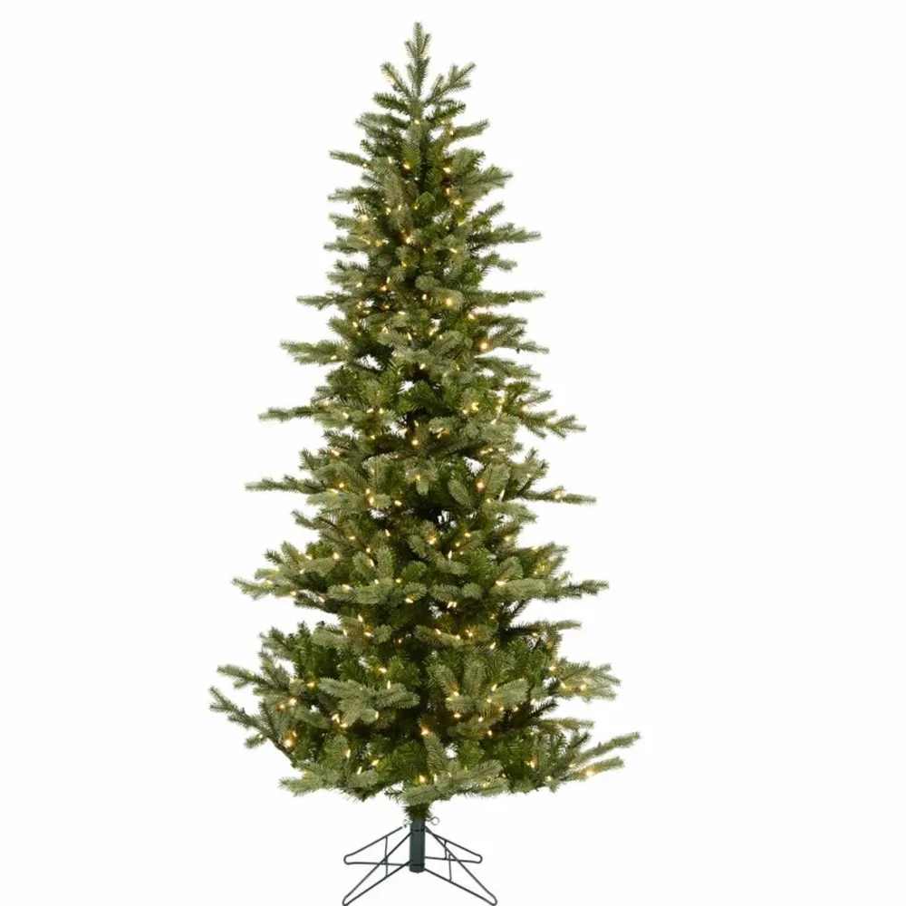 Pre-Lit Christmas Trees*The Holiday Aisle Kippen 7' Green Spruce Artificial Christmas Tree With 500 Lights