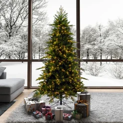 Pre-Lit Christmas Trees*Vickerman Lighted Artificial Fir Christmas Tree - Stand Included