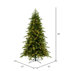 Pre-Lit Christmas Trees*Vickerman Lighted Artificial Fir Christmas Tree - Stand Included