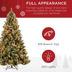 Pre-Lit Christmas Trees*The Holiday Aisle Lighted Artificial Pine Christmas Tree - Stand Included