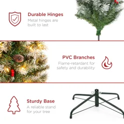 Pre-Lit Christmas Trees*The Holiday Aisle Lighted Artificial Pine Christmas Tree - Stand Included