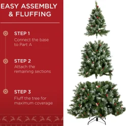 Pre-Lit Christmas Trees*The Holiday Aisle Lighted Artificial Pine Christmas Tree - Stand Included