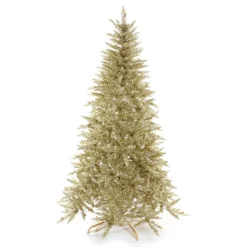 Pre-Lit Christmas Trees*Martha Stewart Gold Artificial Christmas Tree With Clear/White Lights