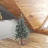 Pre-Lit Christmas Trees*The Holiday Aisle Natural Bark Alpine Artificial Christmas Tree