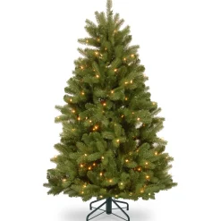 Pre-Lit Christmas Trees*Red Barrel Studio Newberry Spruce Lighted Faux Spruce Christmas Tree