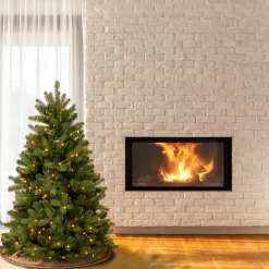 Pre-Lit Christmas Trees*Red Barrel Studio Newberry Spruce Lighted Faux Spruce Christmas Tree