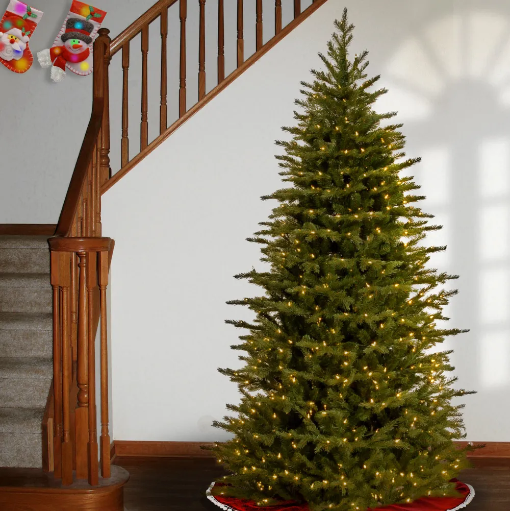 Pre-Lit Christmas Trees*The Holiday Aisle Nordic Spruce 7.5' Green Artificial Spruce Christmas Tree With 1000 Lights