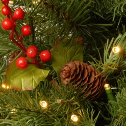 Pre-Lit Christmas Trees*Three Posts Nordic Spruce 2' Green Artificial Christmas Tree With 50 Lights