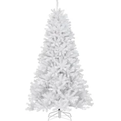 Pre-Lit Christmas Trees*Mercury Row North Valley 7' White Spruce Christmas Tree With 550 Clear/White Lights