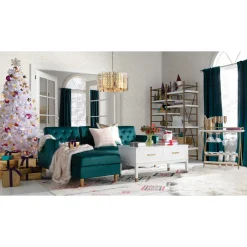 Pre-Lit Christmas Trees*Mercury Row North Valley 7' White Spruce Christmas Tree With 550 Clear/White Lights