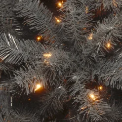 Pre-Lit Christmas Trees*The Twillery Co. Offutt 7' Black Spruce Artificial Halloween Tree With 500 Lights