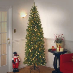 Pre-Lit Christmas Trees*The Holiday Aisle Ogburn 90" H Green Fir Christmas Tree 450 Lights Led Lights